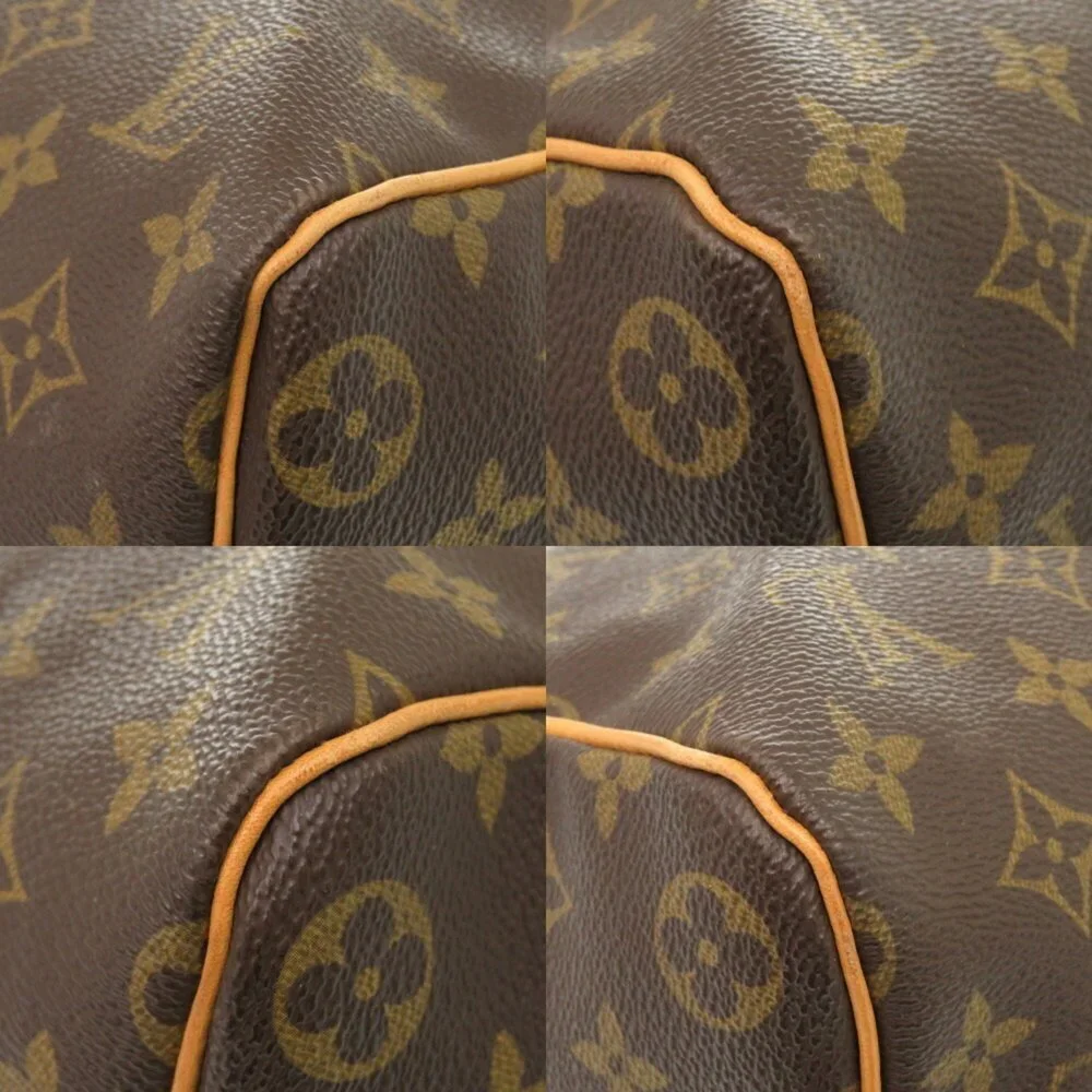 LOUIS VUITTON Brown Monogram Keepall 45 Boston Bag